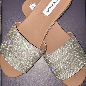 Steve Madden Rhinestone Slides